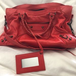 Balenciaga classic signature bag- orange!